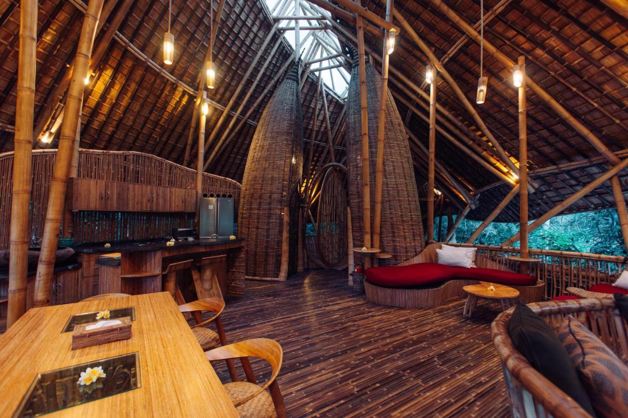 Temple House 3Bds Eco Bamboo House Pool River View Bringkit Kültér fotó