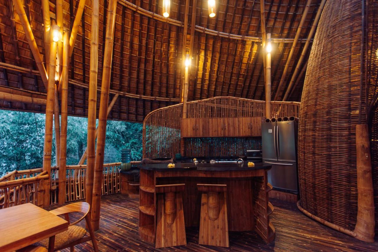 Temple House 3Bds Eco Bamboo House Pool River View Bringkit Kültér fotó